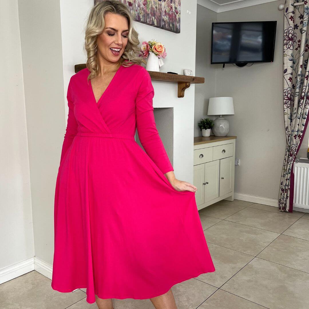Sutton Dress (Fuchsia)