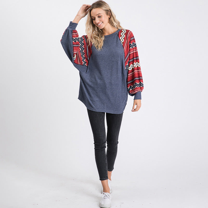 Rinna Aztec Jumper Navy