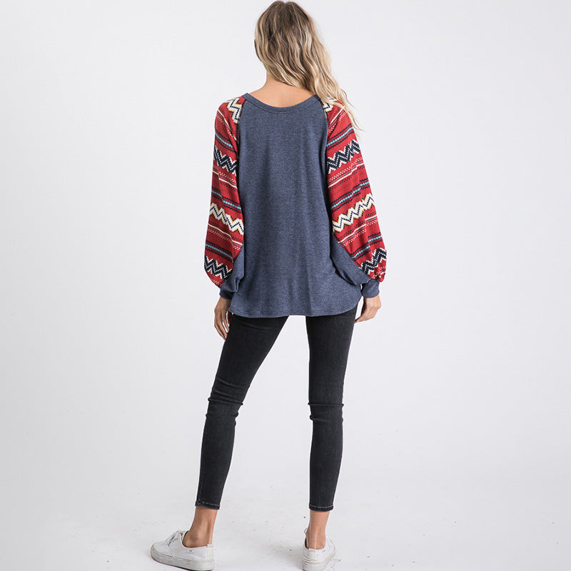 Rinna Aztec Jumper Navy