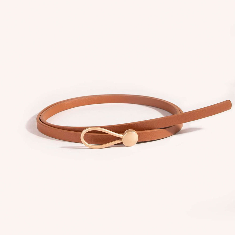 Brown Tie Belt