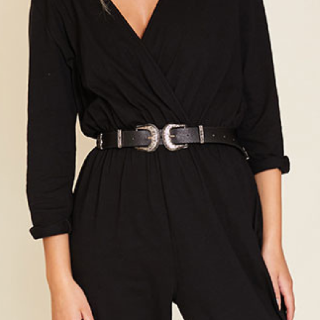 Western Buckle Belt (Black)