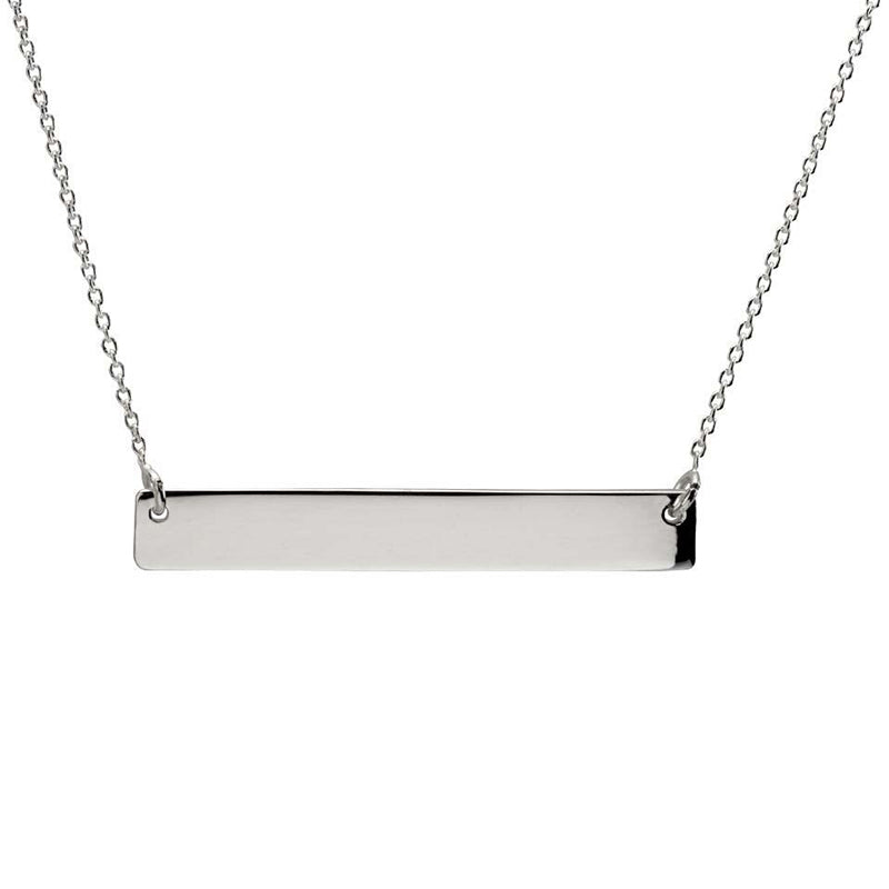 Sterling Silver Bar Necklace