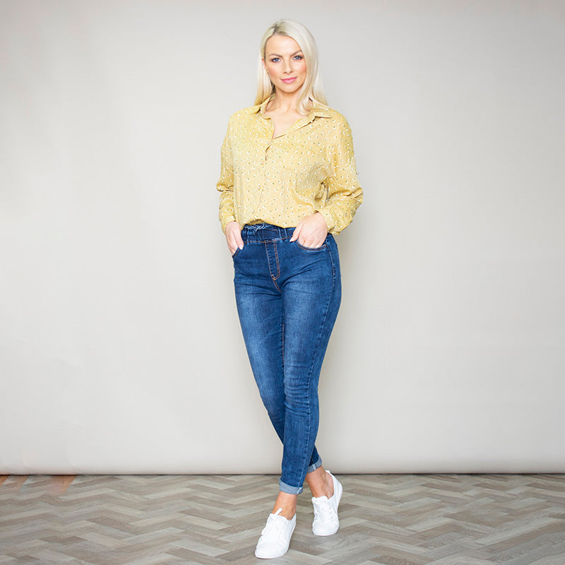 Penny Floral Shirt (Lemon)