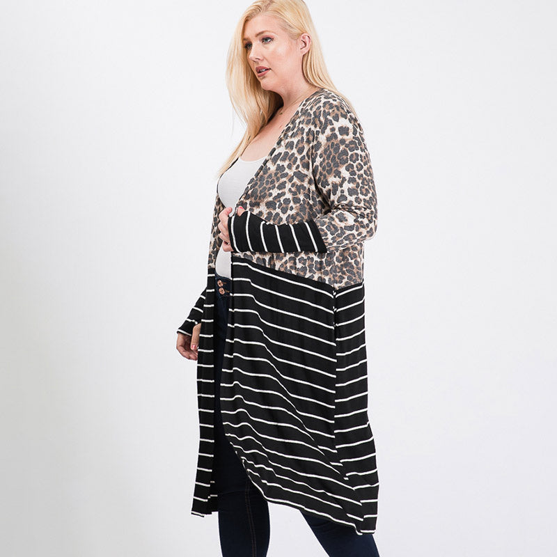 Sharon Curve Leopard Cardigan