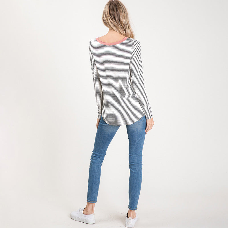 Leo Stripe Knot Glitter Pocket Blush