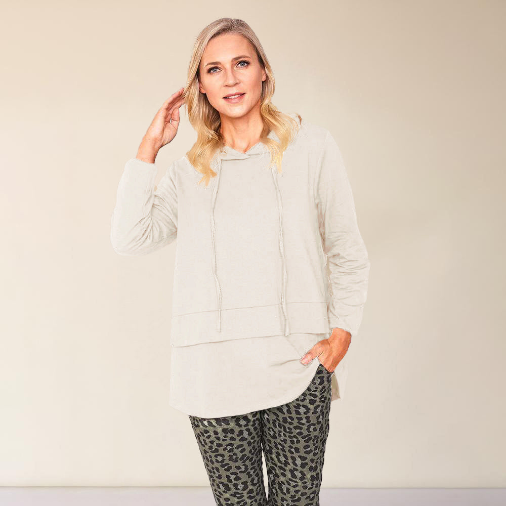 Aria Hoody (Beige) - The Casual Company