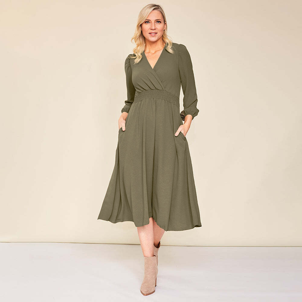 Carrie Dress (Khaki)