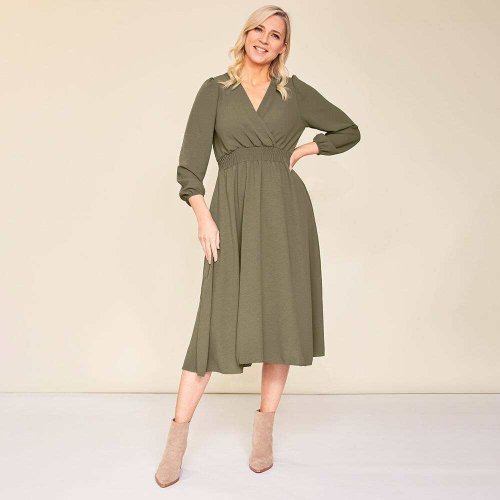 Carrie Dress (Khaki)