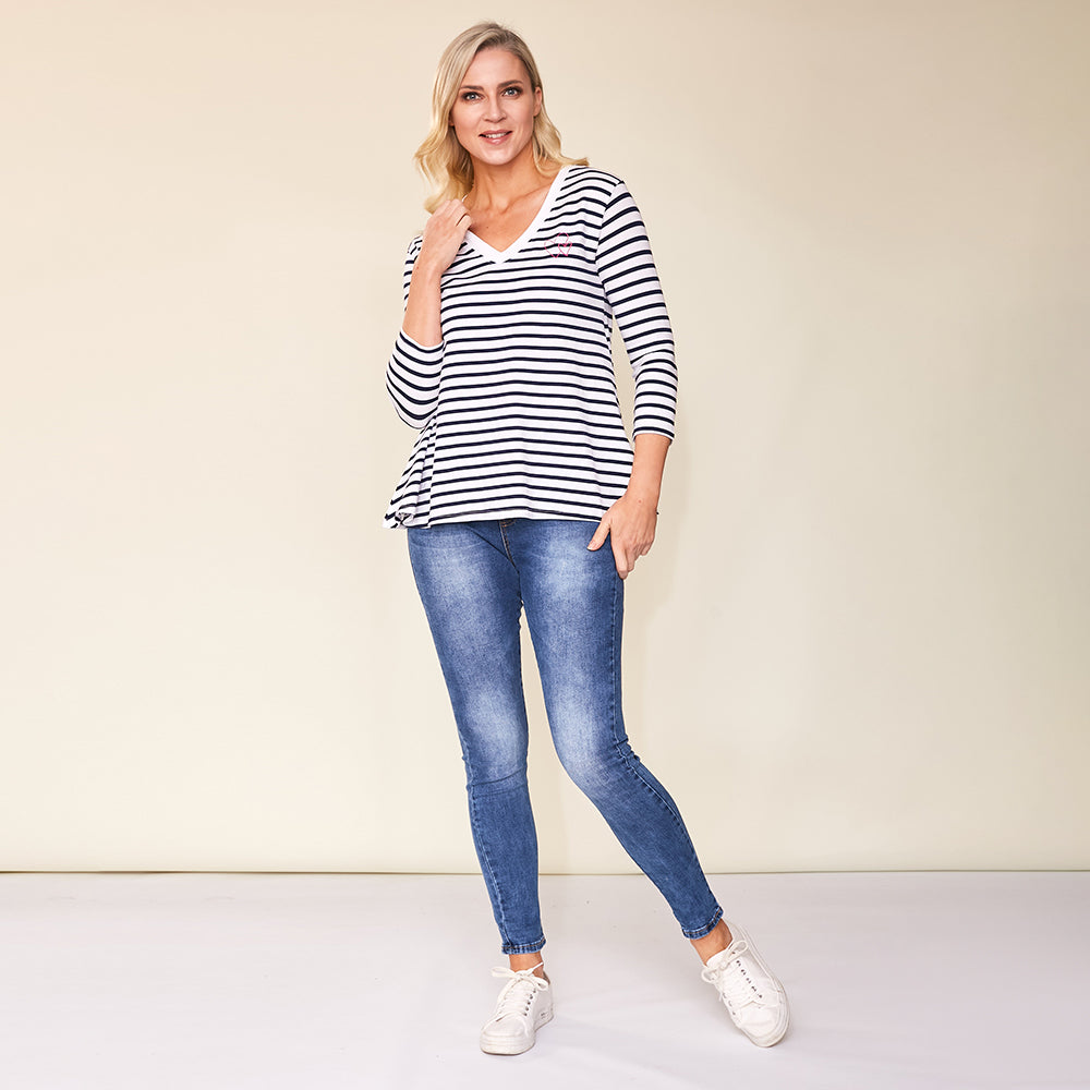 Cara Top (Navy)