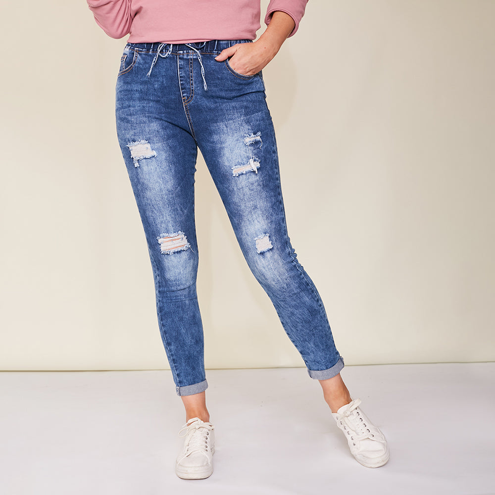 Dana Vintage Jeggings (Blue)