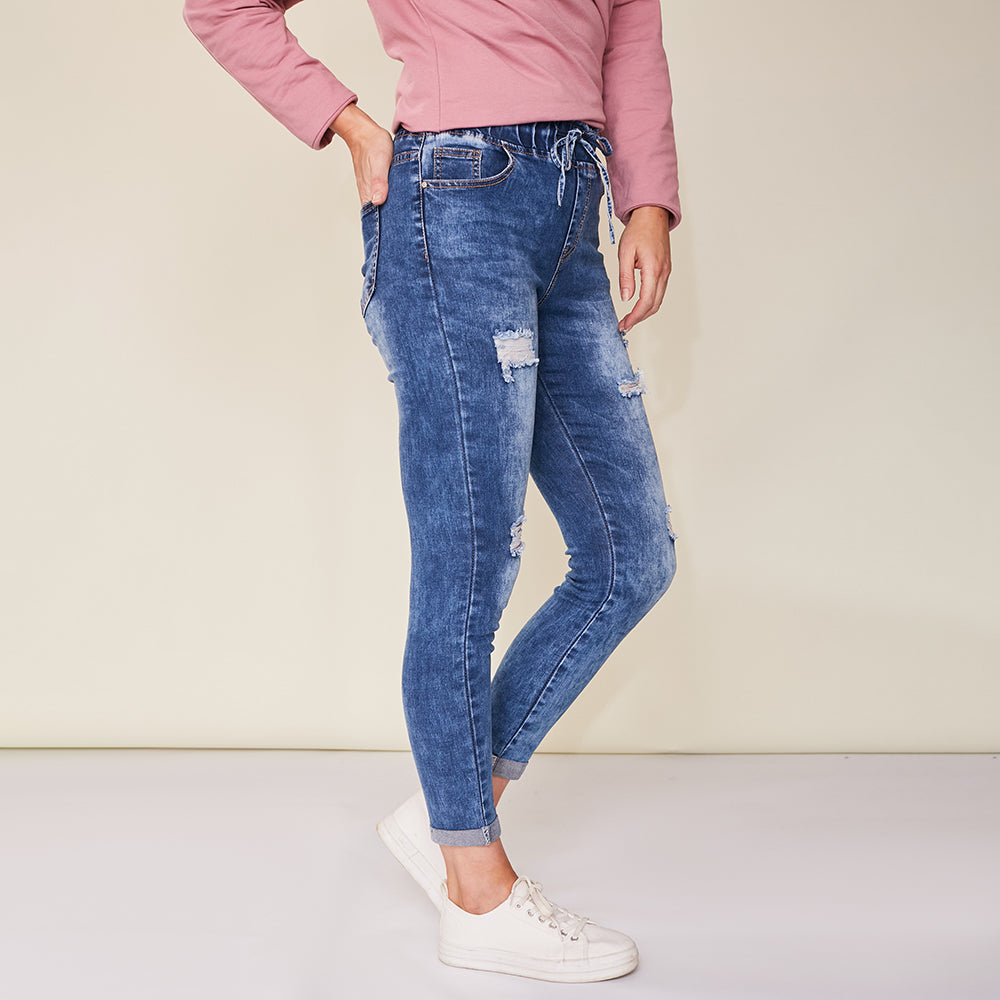 Dana Vintage Jeggings (Blue)