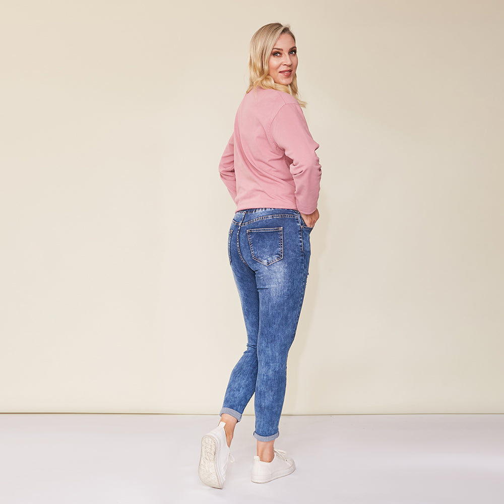 Dana Vintage Jeggings (Blue)