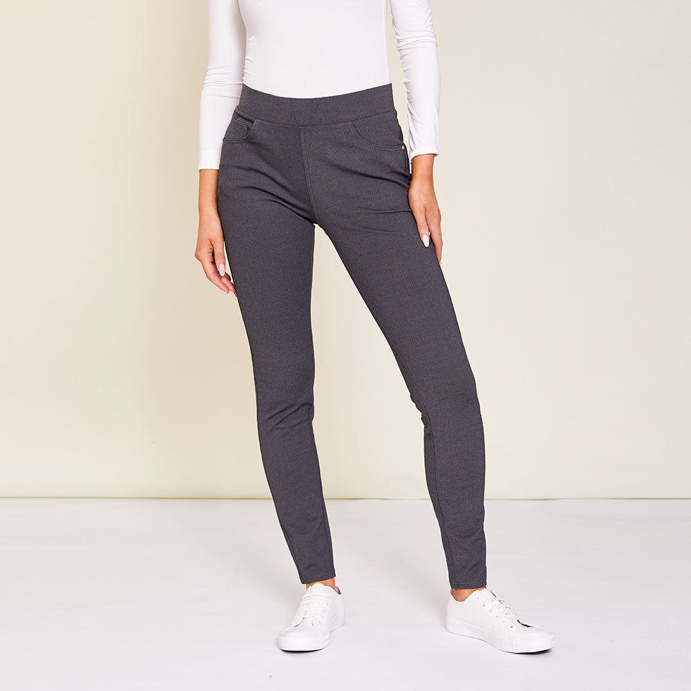 Chloe Leggings (Grey) - The Casual Company