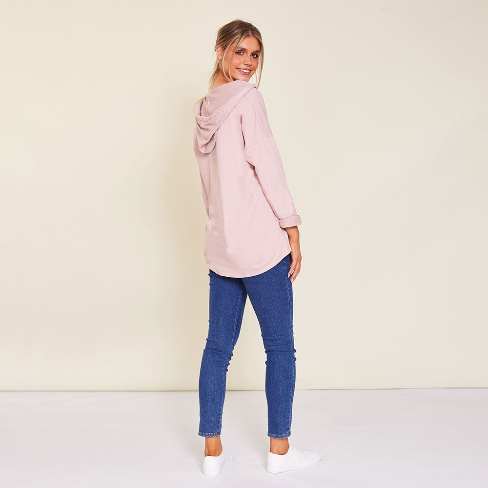 Barker Hoody (Pearl Pink) - The Casual Company