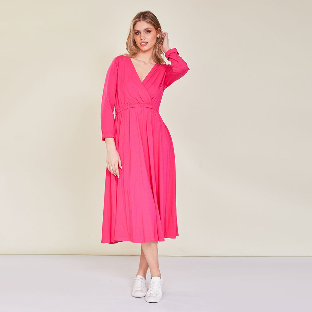 Sutton Dress (Fuchsia)