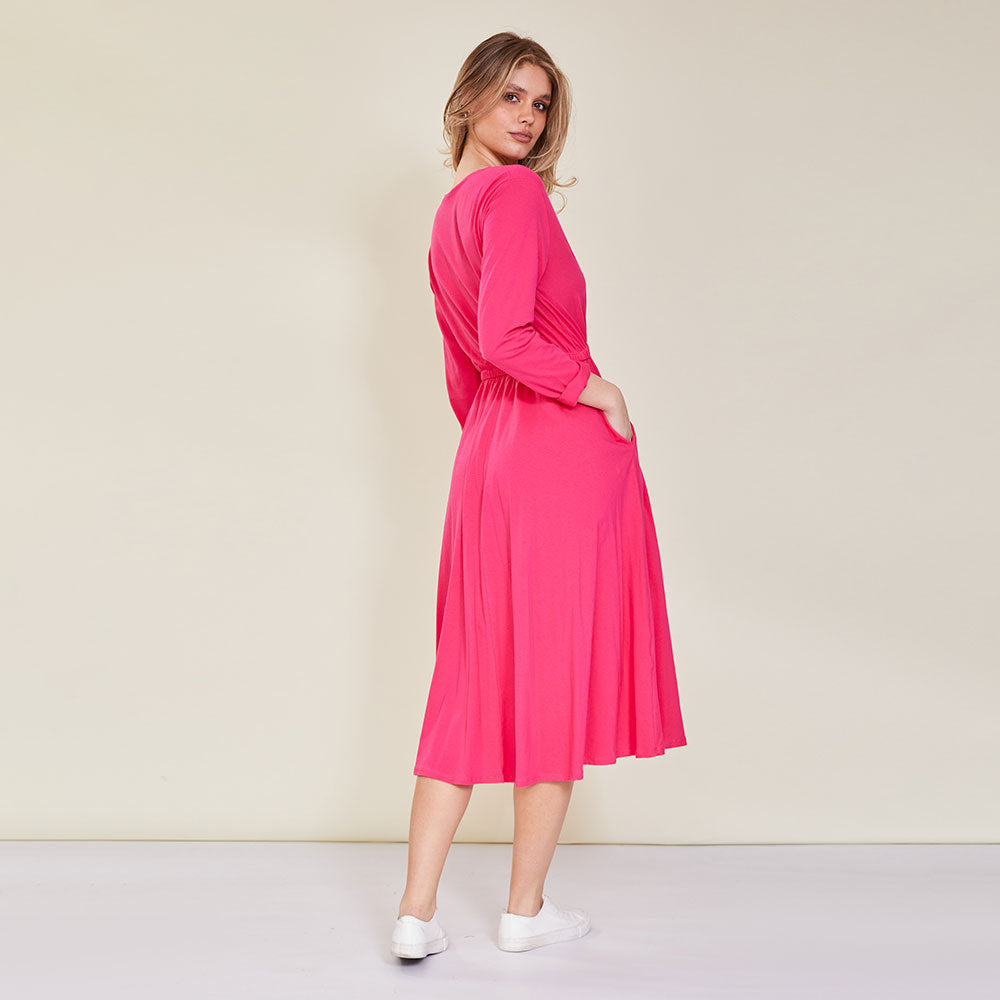 Sutton Dress (Fuchsia)