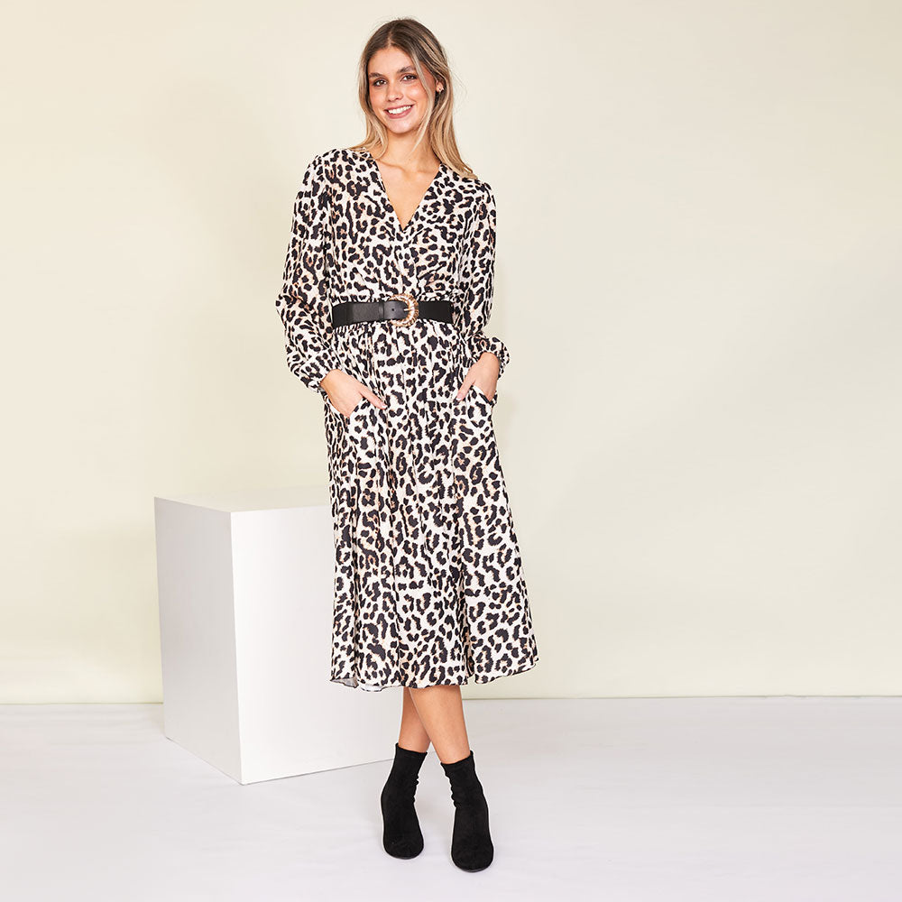 Caitlin Dress (Leopard)