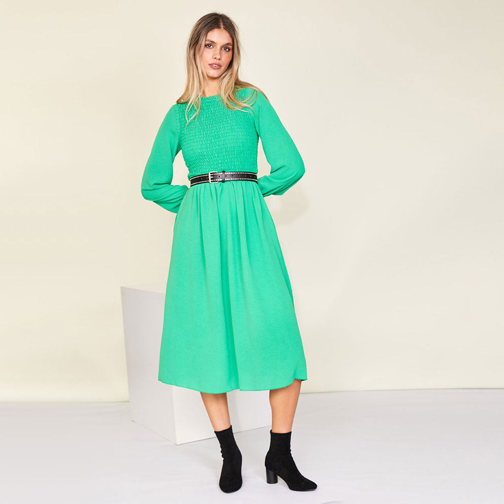 Aniston Dress (Green) - The Casual Company
