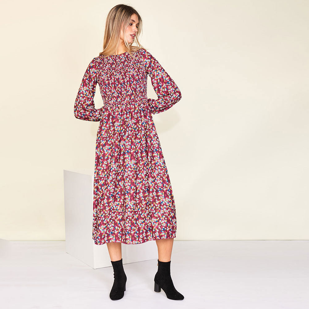 Laurel Dress (Burgundy)