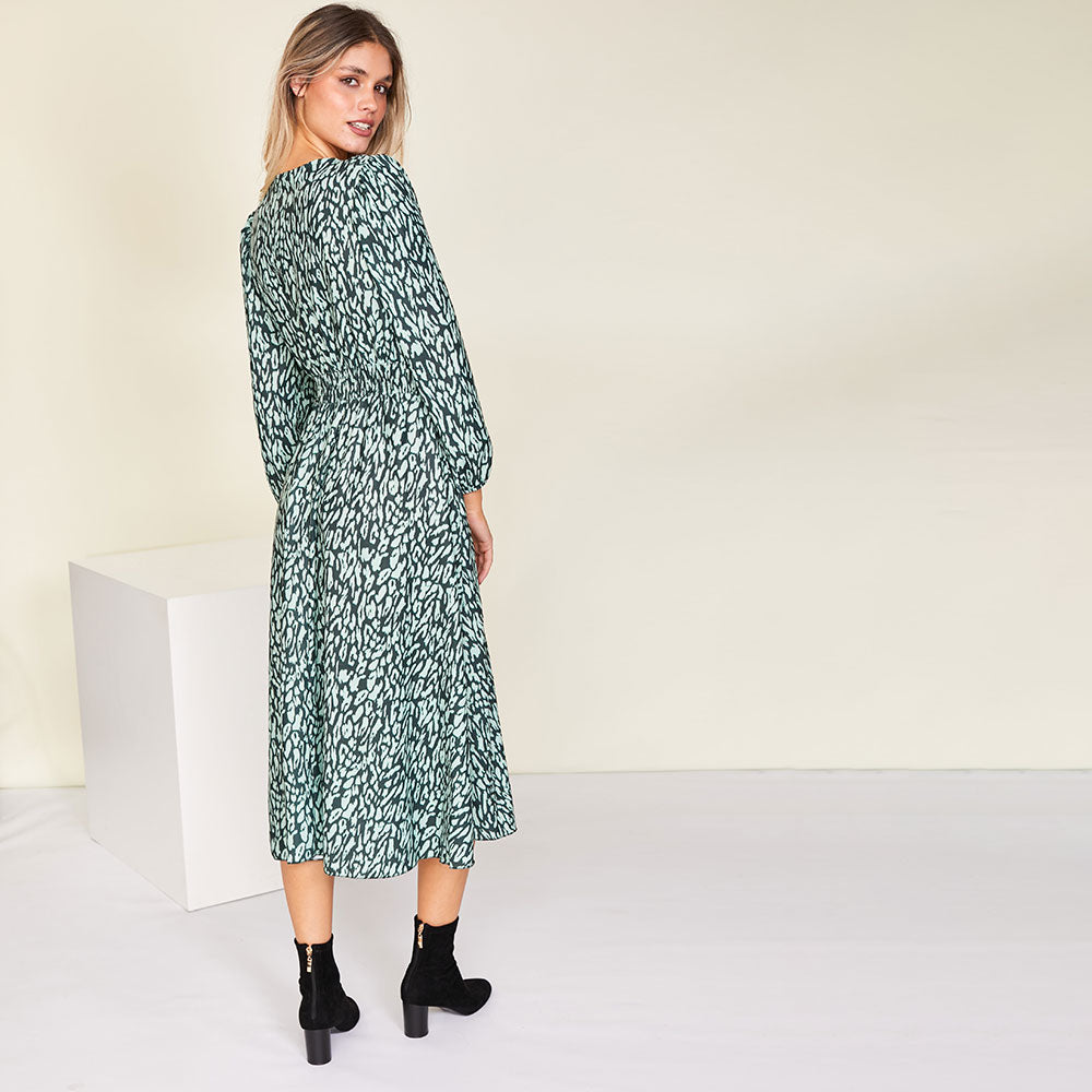 Ivy Wrap Dress (Green)