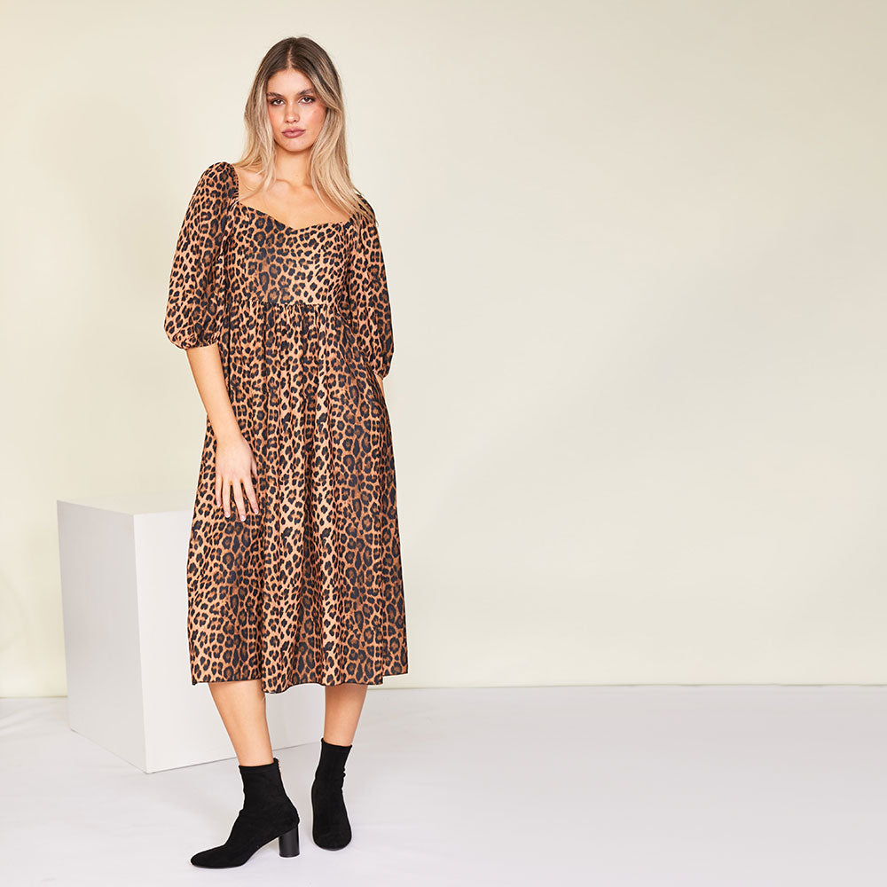 Kadie Leopard Dress (Classic)