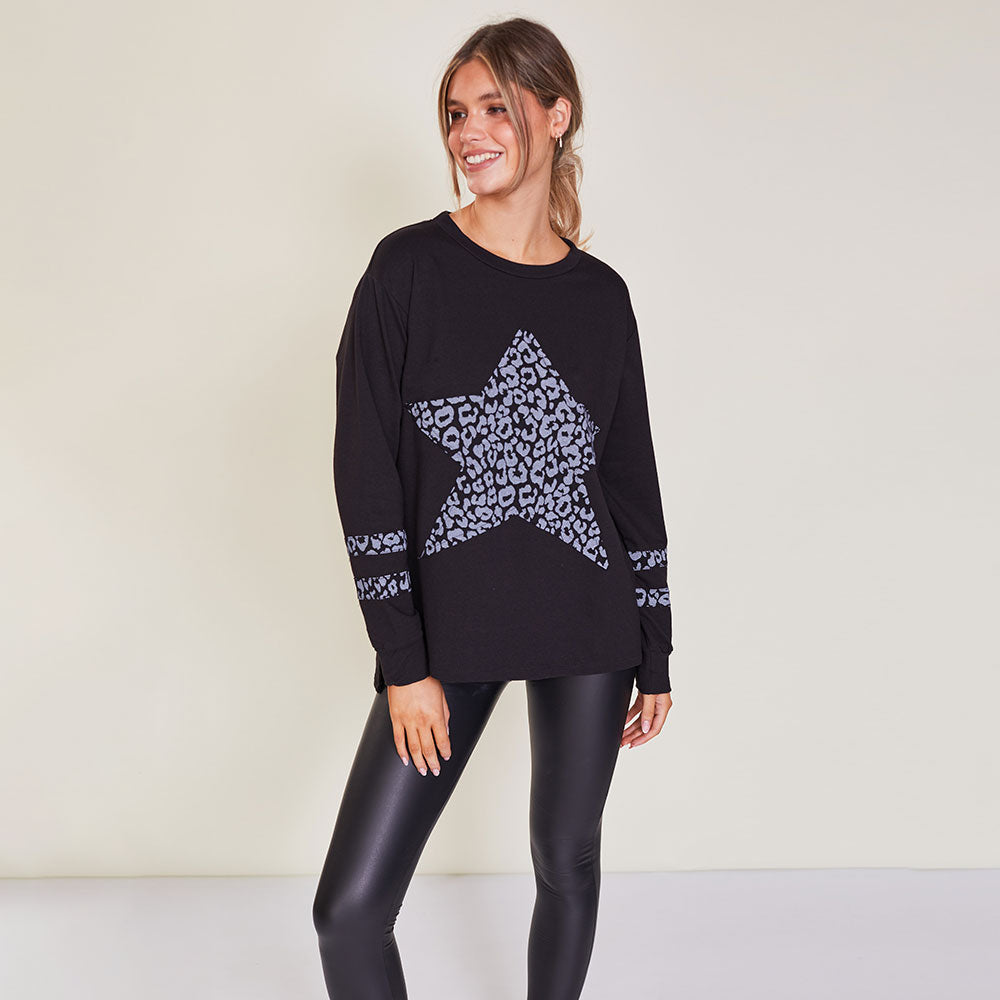 Ali Sweatshirt (Black) - The Casual Company