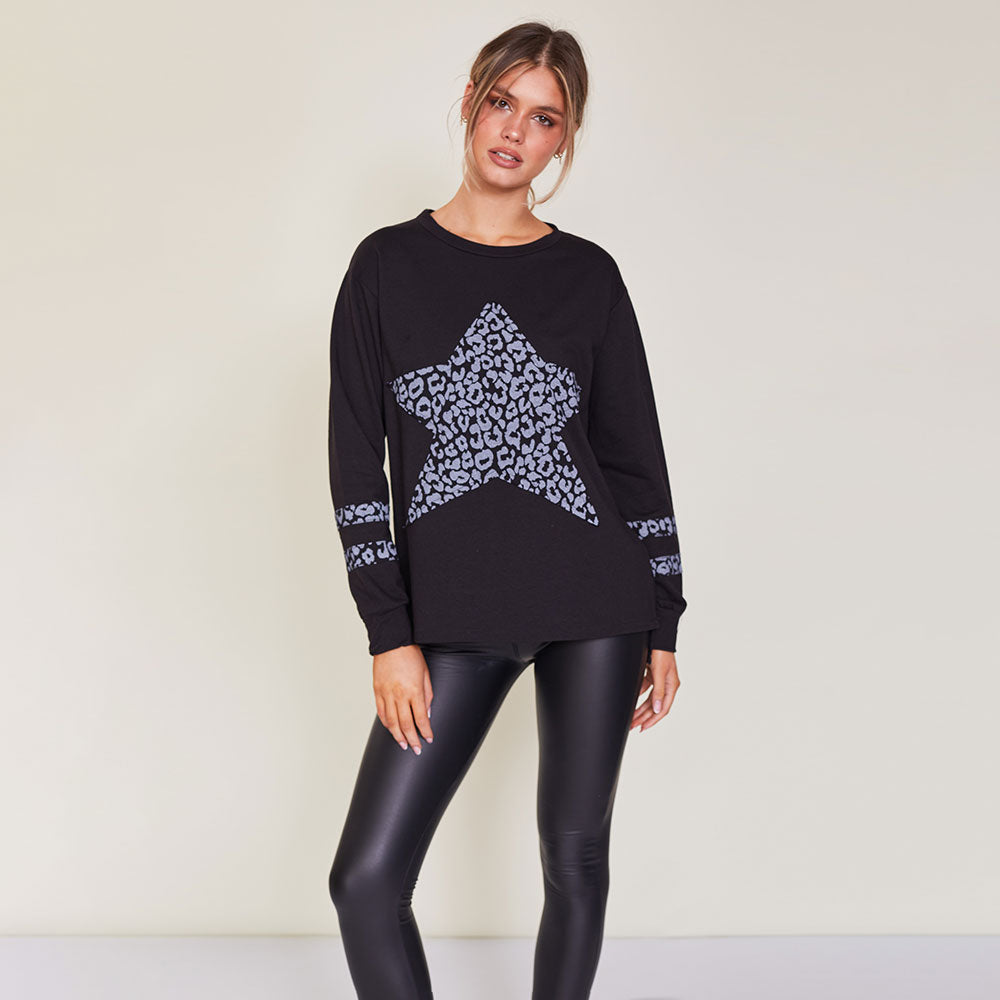 Ali Sweatshirt (Black) - The Casual Company