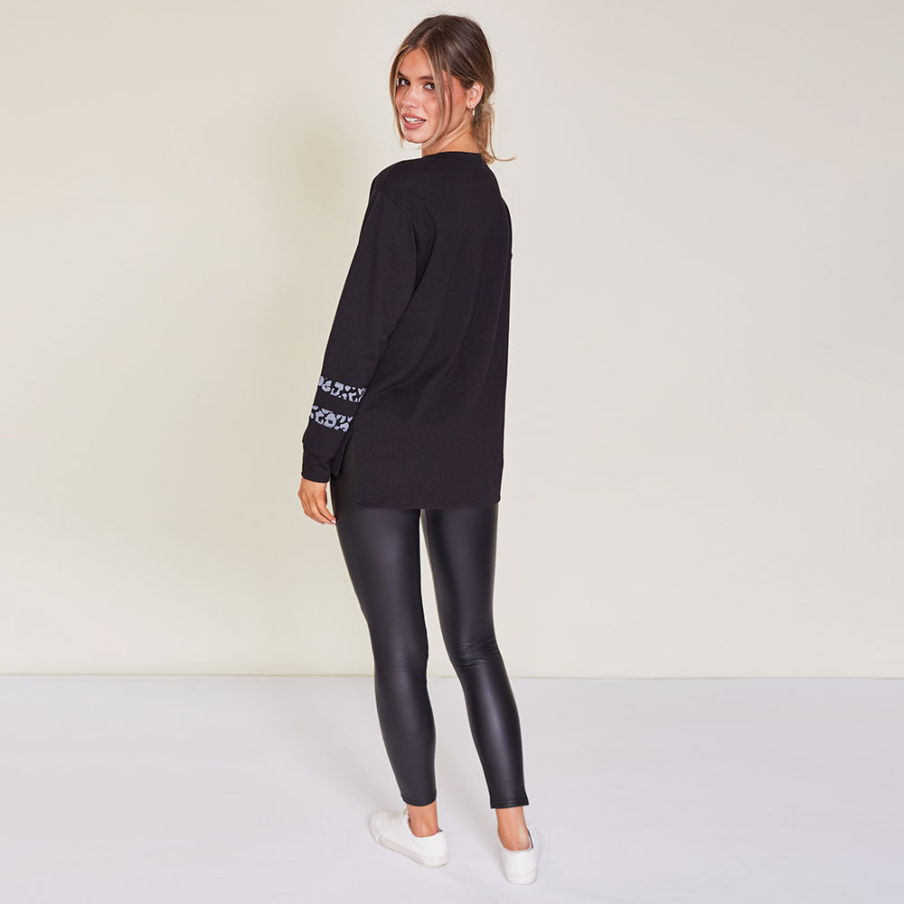 Ali Sweatshirt (Black) - The Casual Company