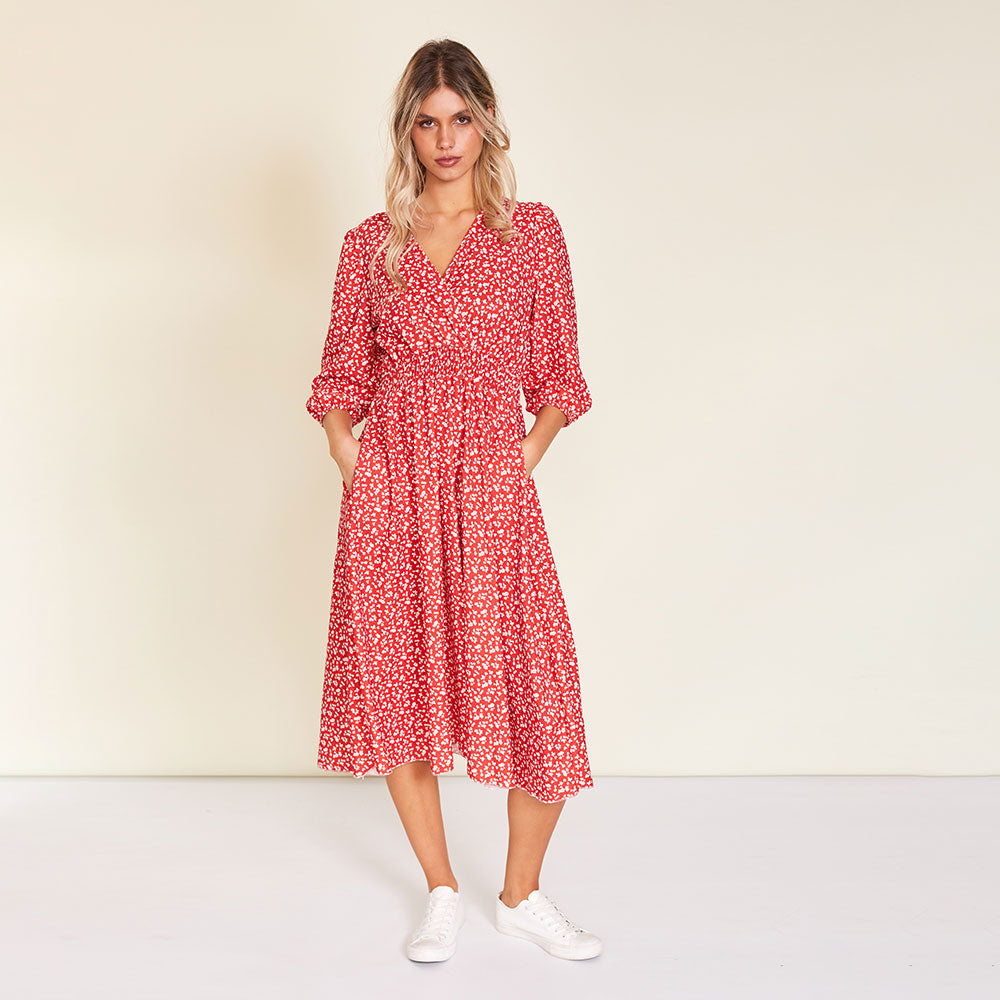 casual company dresses Belle Dress (Green)
