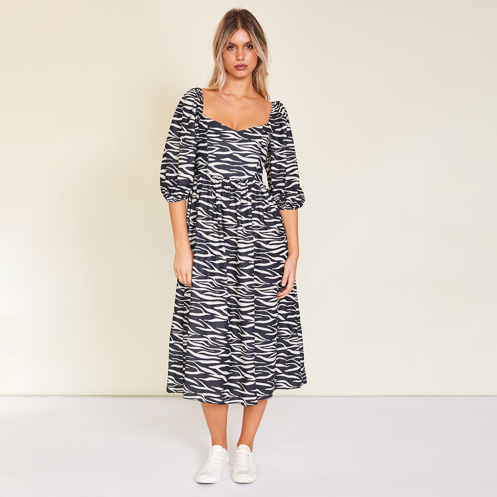 Kadie Dress (Zebra)