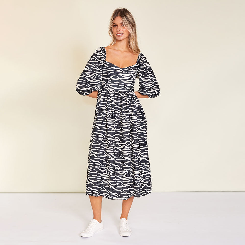 Kadie Dress (Zebra)
