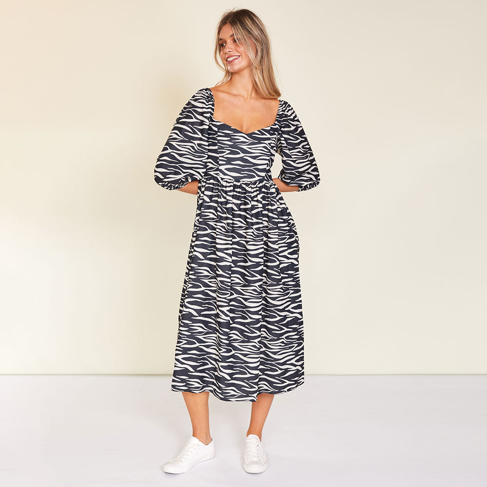 Kadie Dress (Zebra)