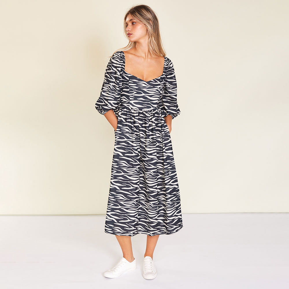 Kadie Dress (Zebra)