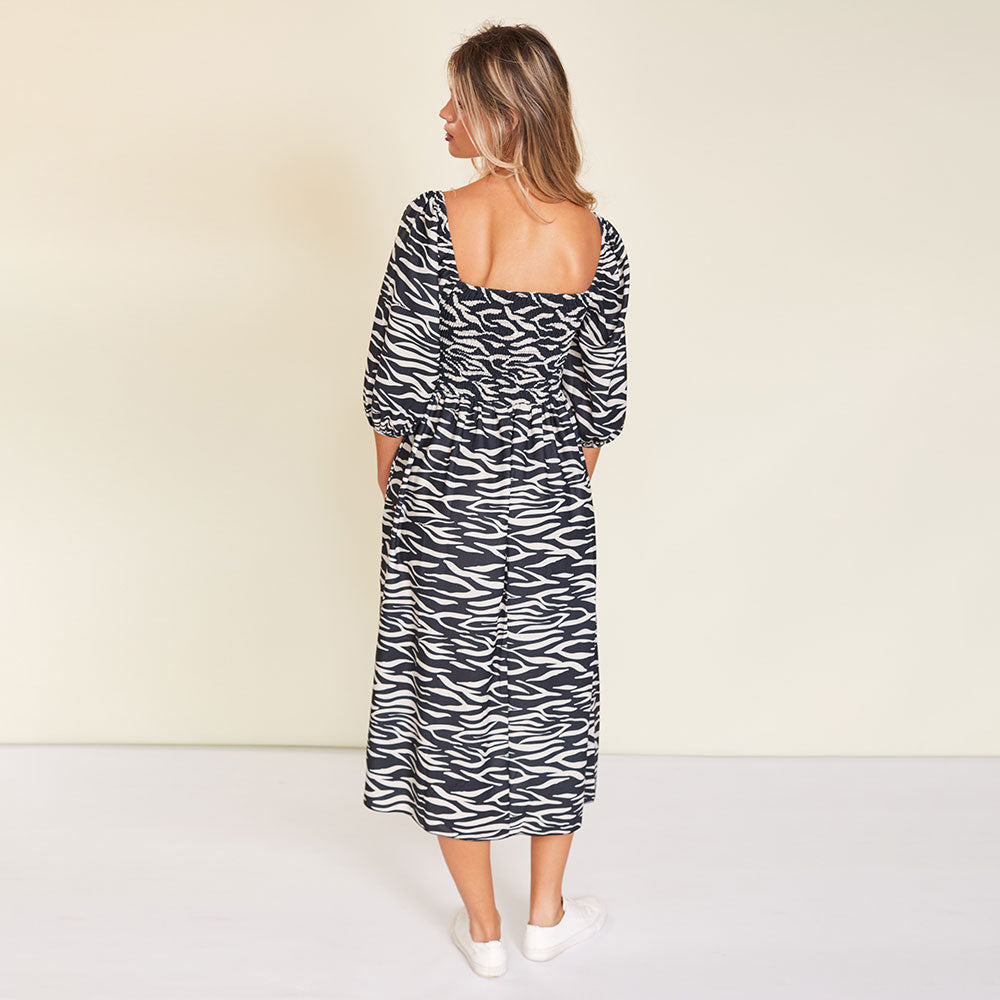 Kadie Dress (Zebra)