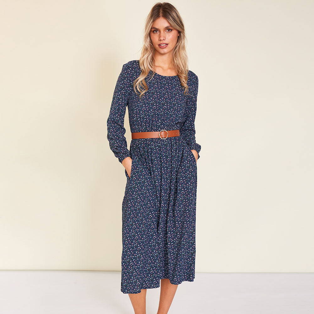 May Dress (Navy)