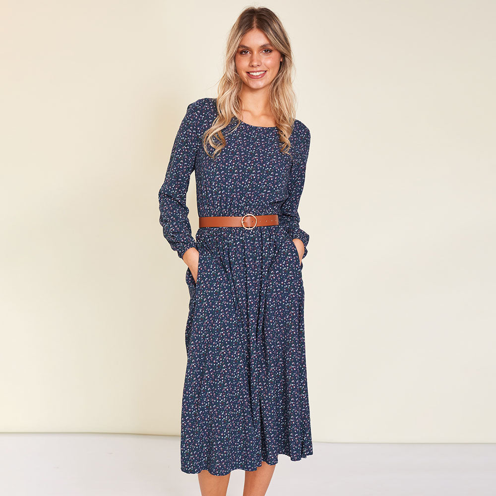 May Dress (Navy)