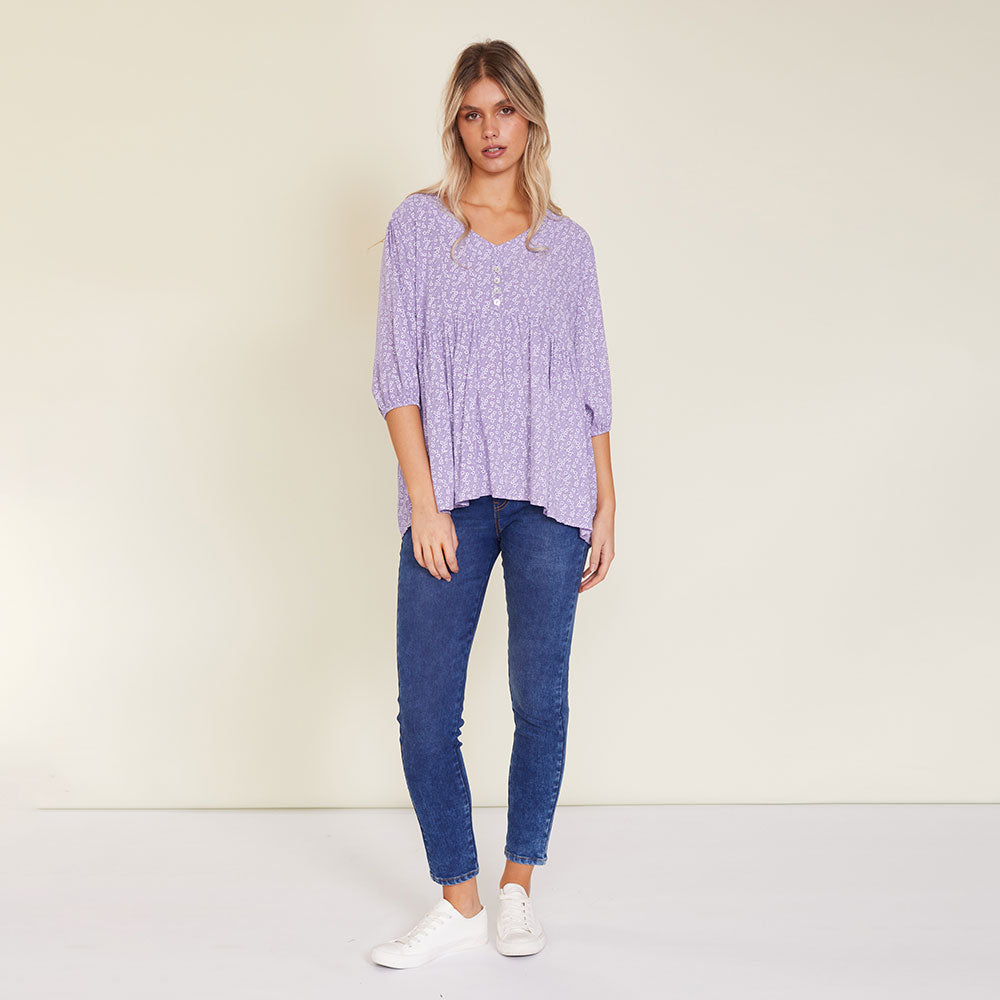 Nina Top (Lilac) - The Casual Company