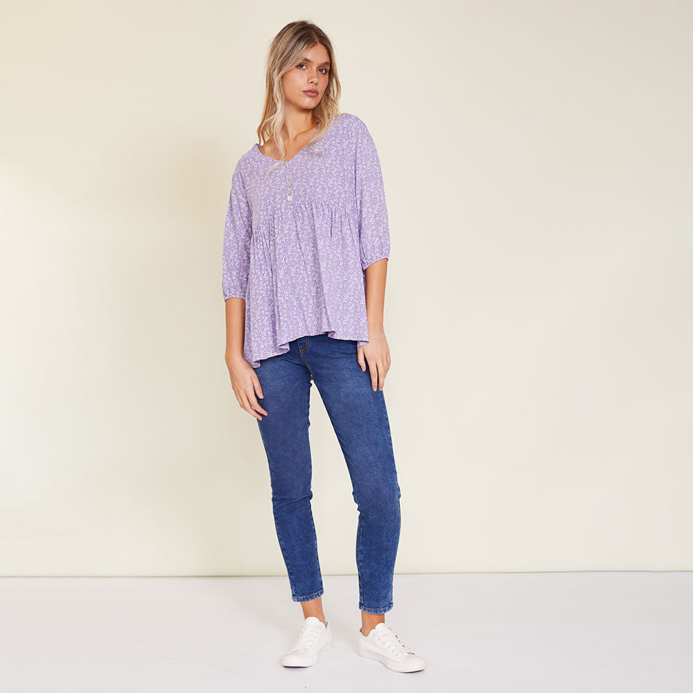 Nina Top (Lilac) - The Casual Company