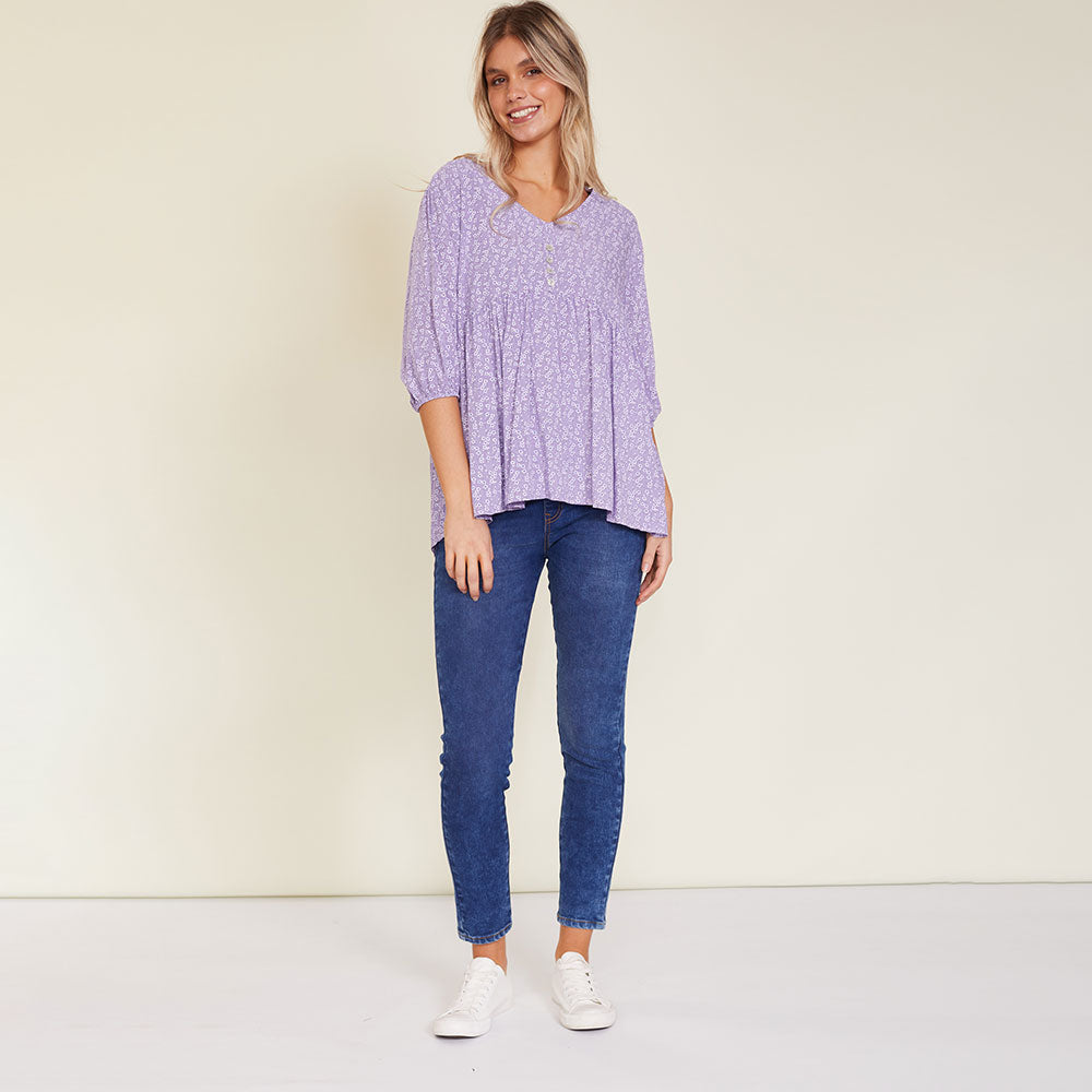 Nina Top (Lilac) - The Casual Company