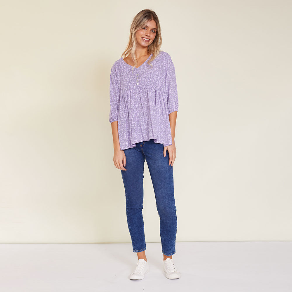 Nina Top (Lilac) - The Casual Company