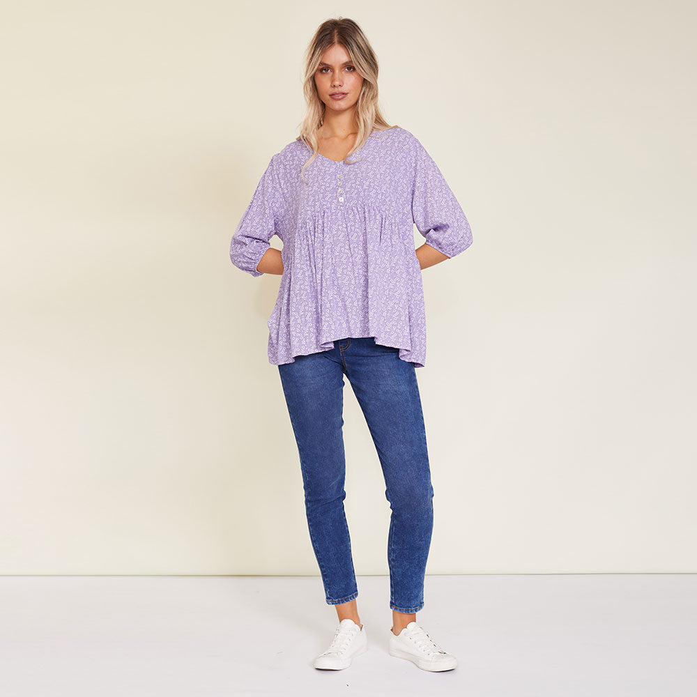 Nina Top (Lilac) - The Casual Company