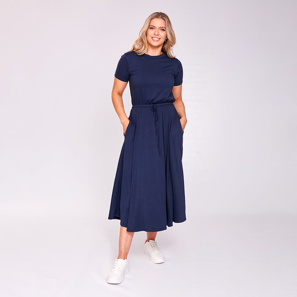 Piper Dress (Navy)