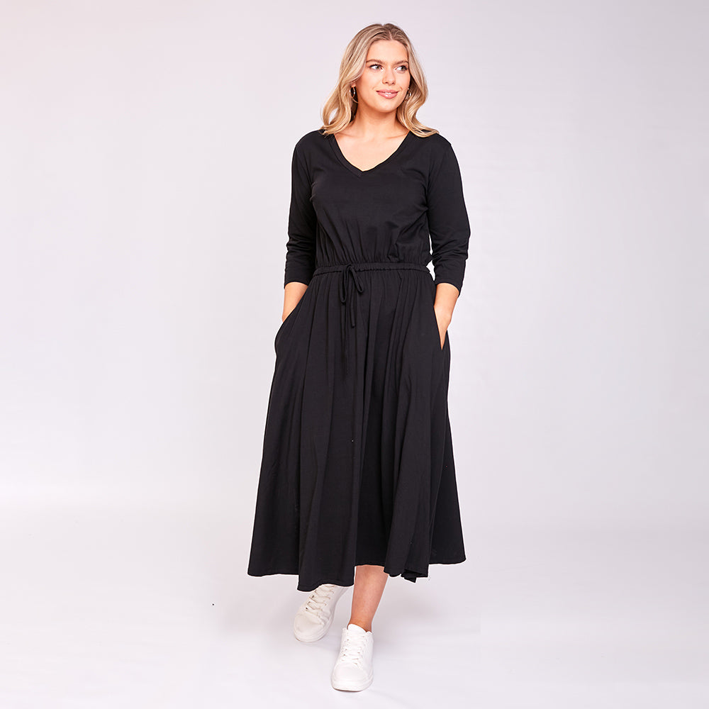 Ava Dress (Black) - The Casual Company