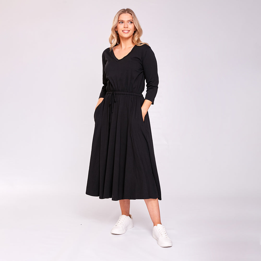 Ava Dress (Black) - The Casual Company