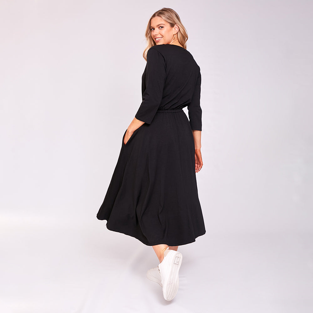 Ava Dress (Black) - The Casual Company