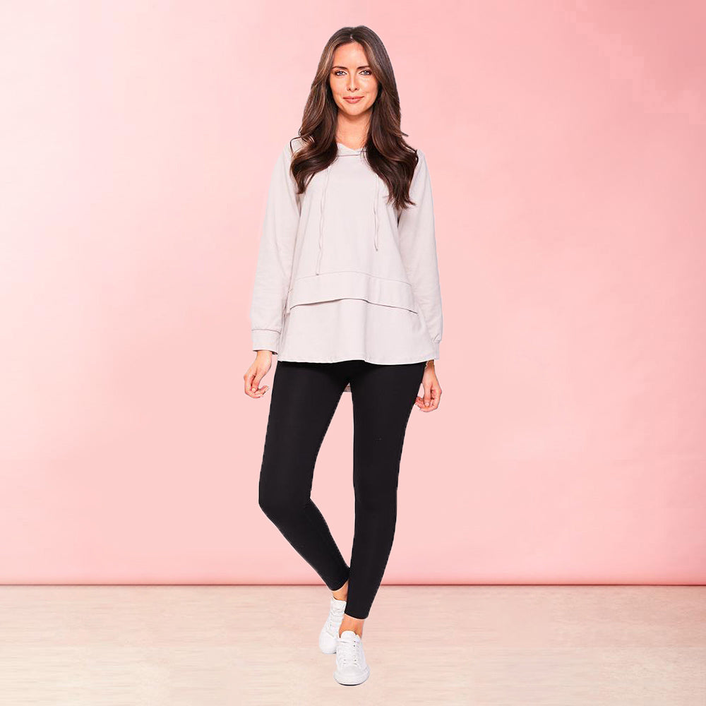 Aria Hoody (Beige) - The Casual Company