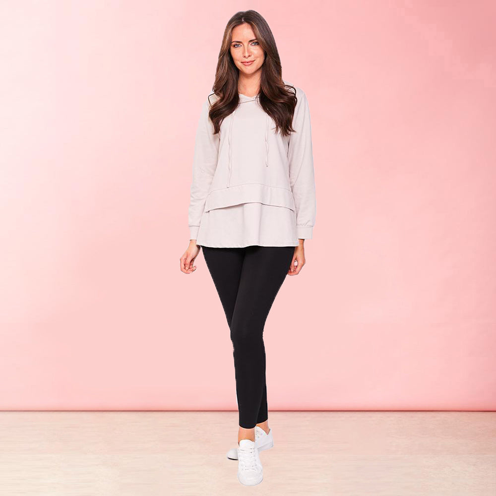 Aria Hoody (Beige) - The Casual Company