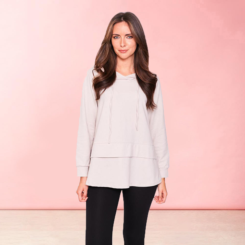 Aria Hoody (Beige) - The Casual Company