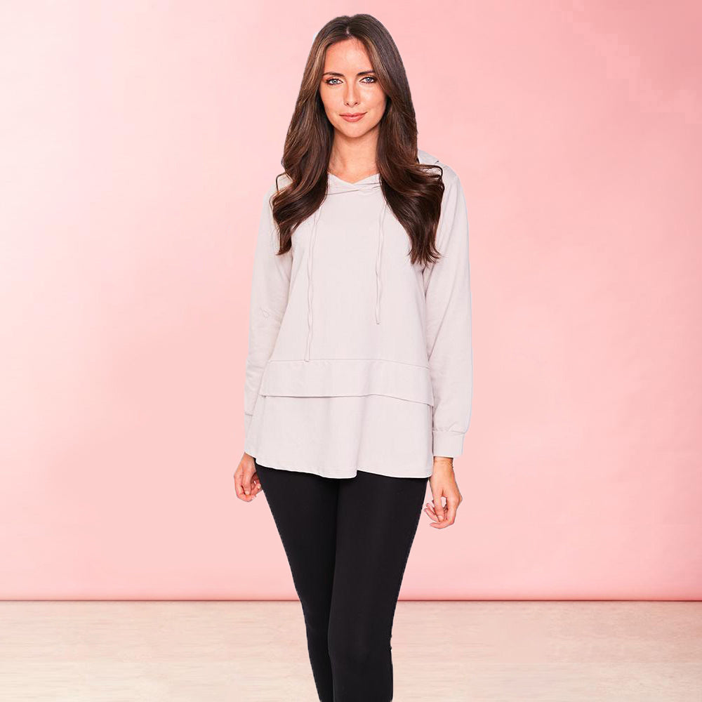 Aria Hoody (Beige) - The Casual Company