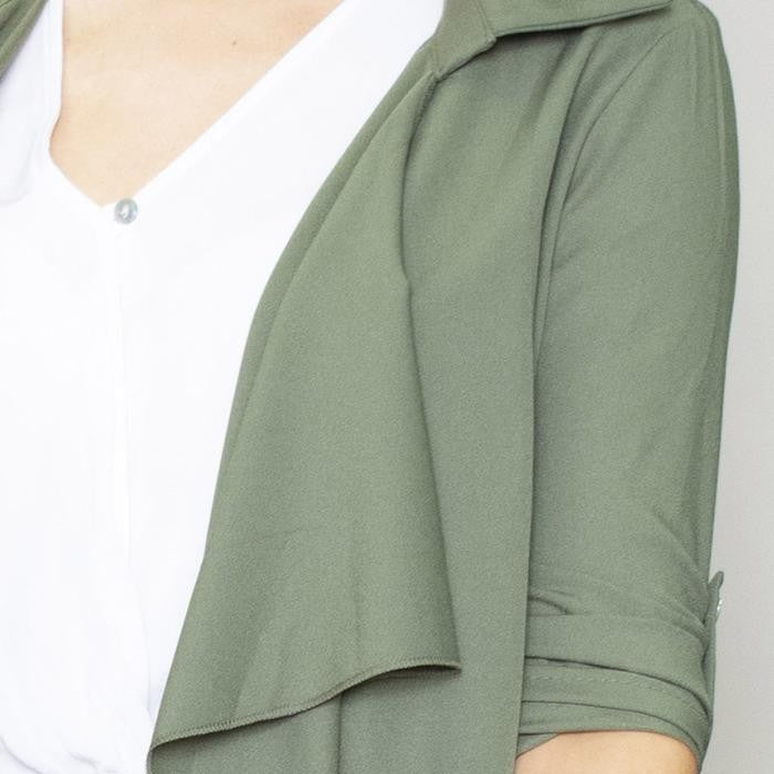 Jenny Waterfall Cardigan (Khaki)
